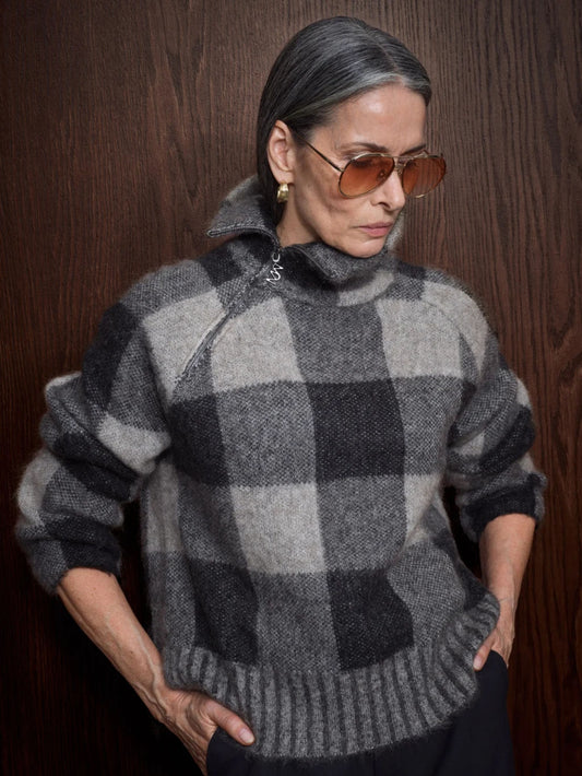Maija Check Knit Jumper
