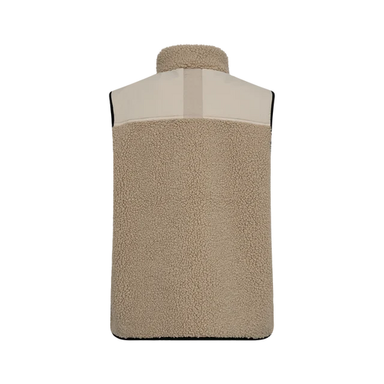 A beige textured sleeve or cover with a pointed top, shown centered on a plain white background.