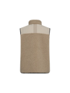 A beige textured sleeve or cover with a pointed top, shown centered on a plain white background.