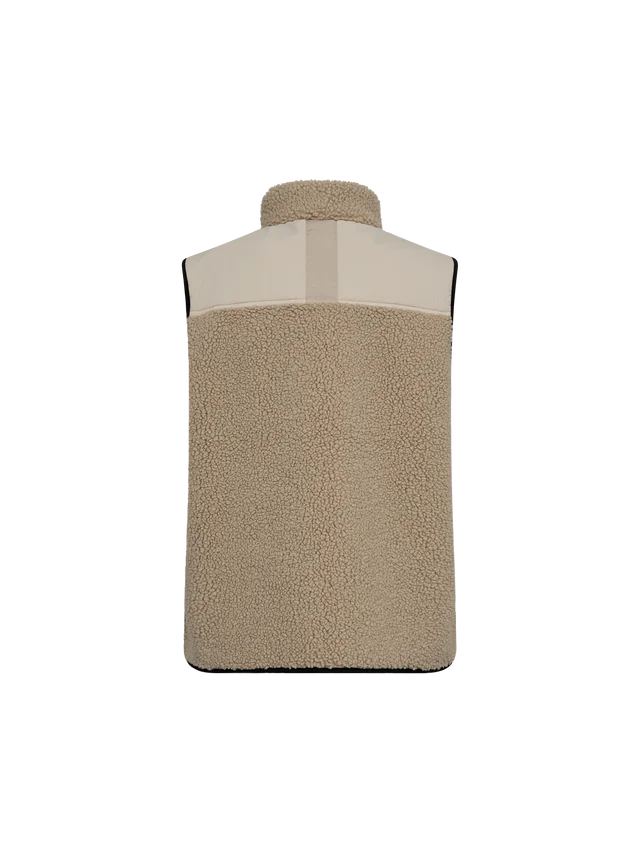 A beige textured sleeve or cover with a pointed top, shown centered on a plain white background.