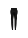 Black slim-fit jeans shown from the back on a plain white background.
