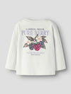 White t-shirt with 'Garden Fresh Pure Berry' graphic on a light gray background