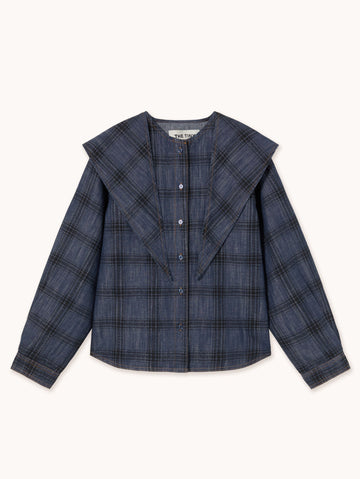 Check Denim Shirt