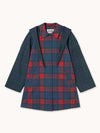 Check Trench Coat