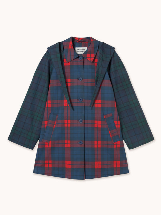 Check Trench Coat