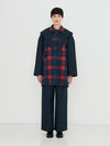 Check Trench Coat
