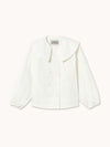Embroidered Horses Buttoned Blouse