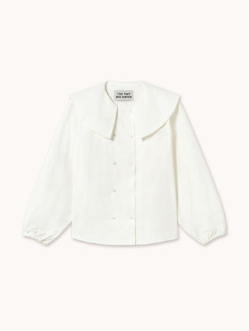 Embroidered Horses Buttoned Blouse