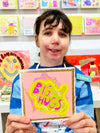 Arthouse Unlimited Big Hugs Greetings Card held by Artist Laura