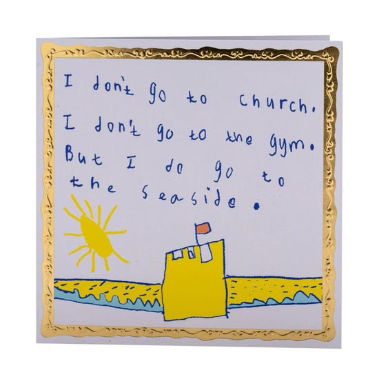 Arthouse Unlimited I Don't go to Church Greetings Card