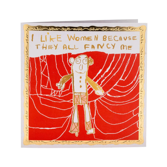 Arthouse Unlimited I Like Women Greetings Card