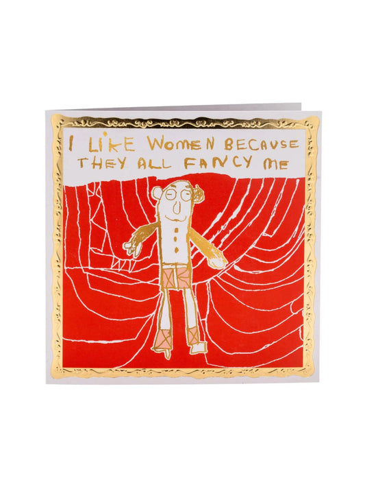 Arthouse Unlimited I Like Women Greetings Card
