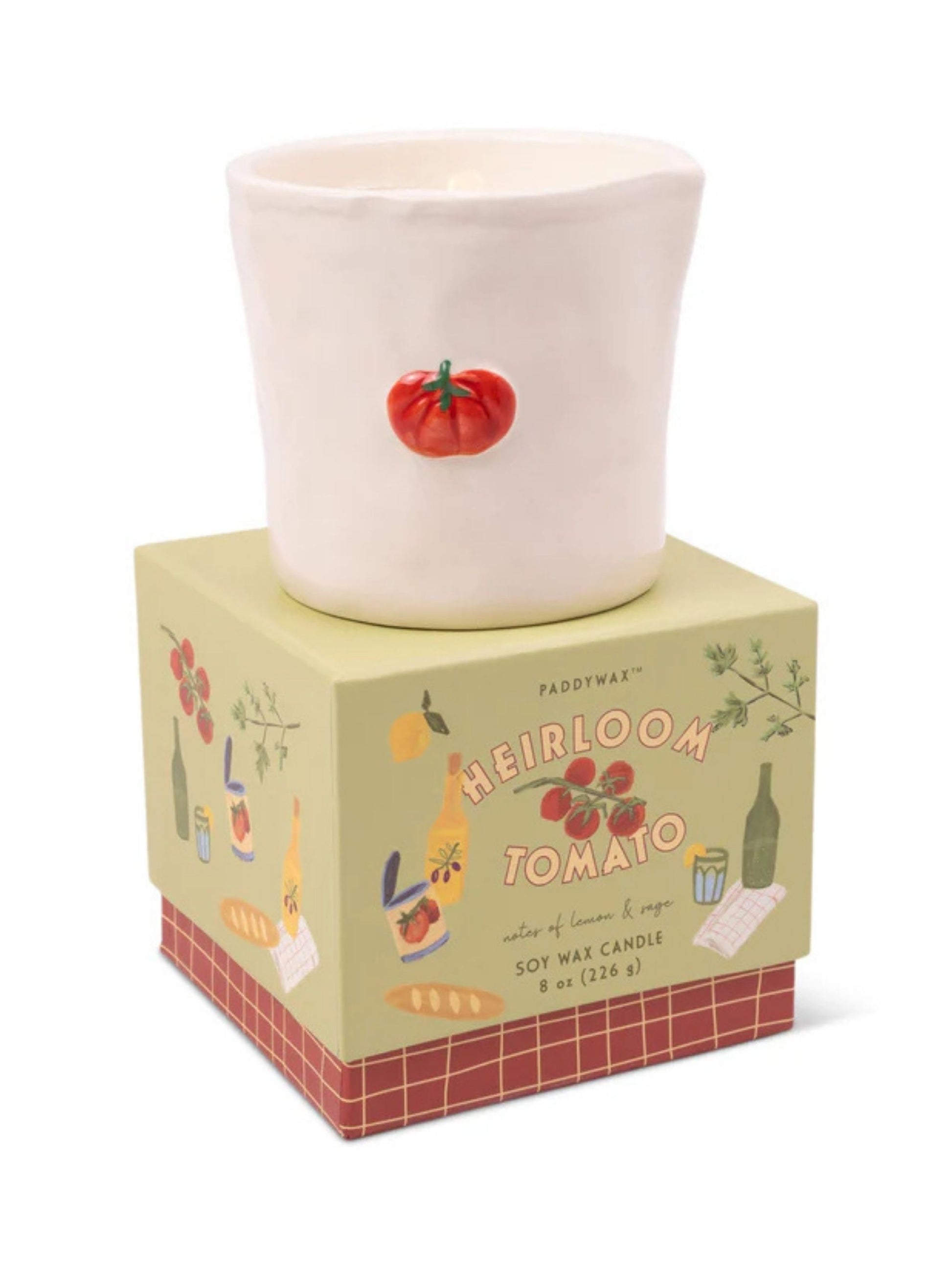 Paddywax 8oz Candle in Scent Heirloom Tomato Jug Vessel