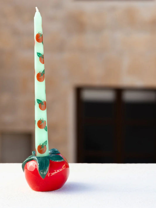 Tomato Ceramic Candle Holder