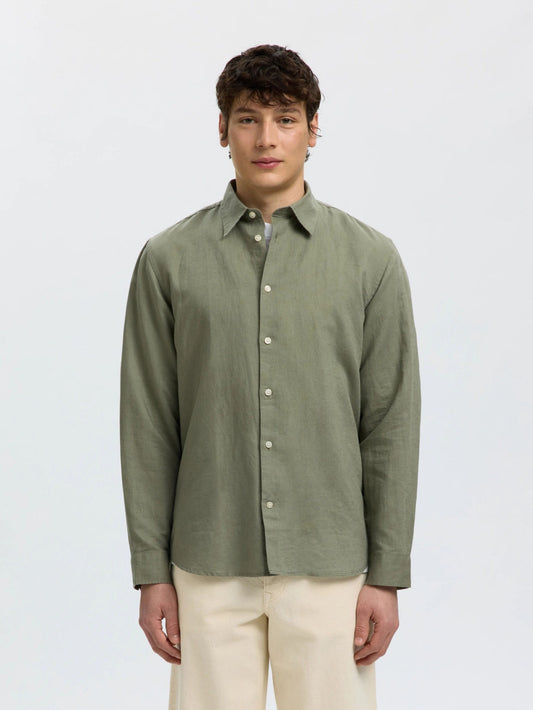 Claus Clay Linen Blend Shirt