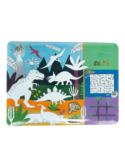 Colouring Fun and Games Mat Dinosaur