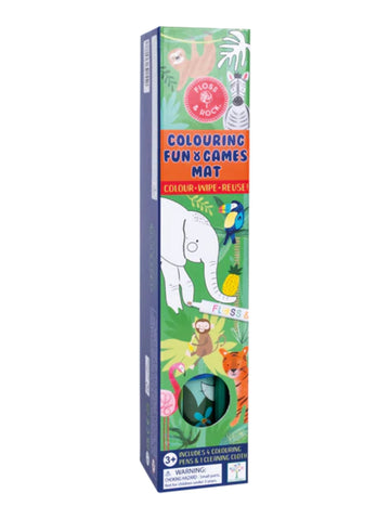 Colouring Fun and Games Mat Jungle