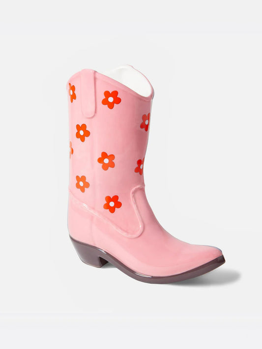 Rodeo Boot Pink Vase L