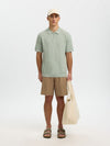 Cran Knit Structure Zip Polo