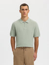 Cran Knit Structure Zip Polo