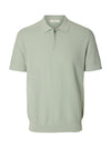 Cran Knit Structure Zip Polo