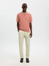 Cran Knit Structure Zip Polo