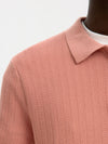 Cran Knit Structure Zip Polo