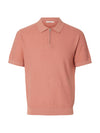 Cran Knit Structure Zip Polo