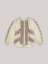 Embroidered Blouse Crispy Cotton
