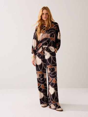 Flowy Trousers with Print
