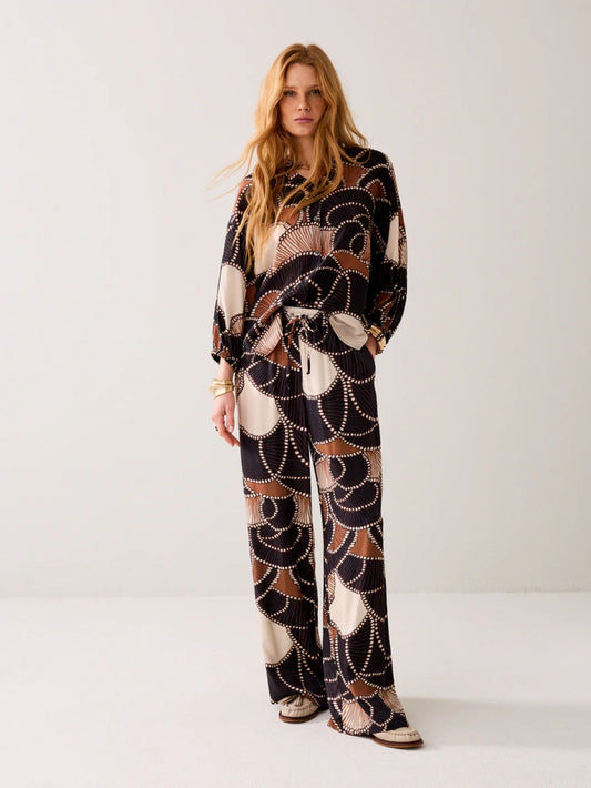 Flowy Trousers with Print