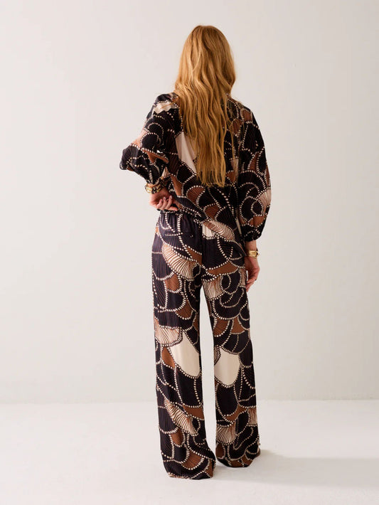 Flowy Trousers with Print