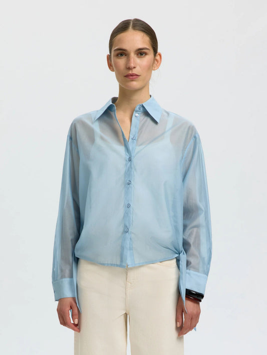 Iris Relaxed Tie Shirt