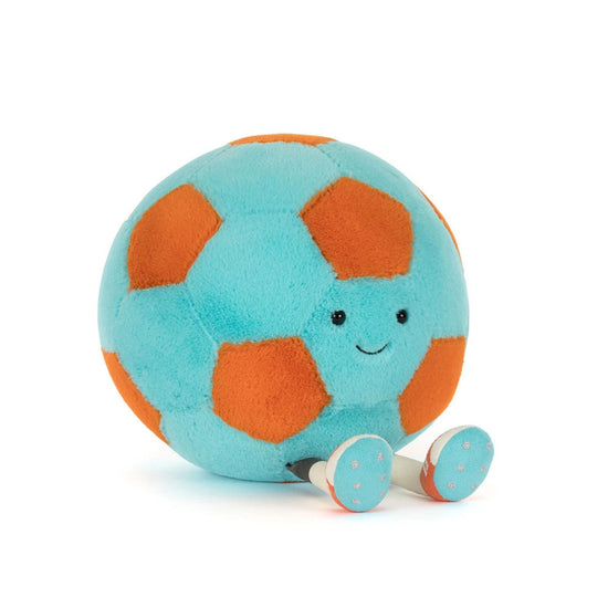 Jellycat Amuseables Football Blue and Orange Soft Toy
