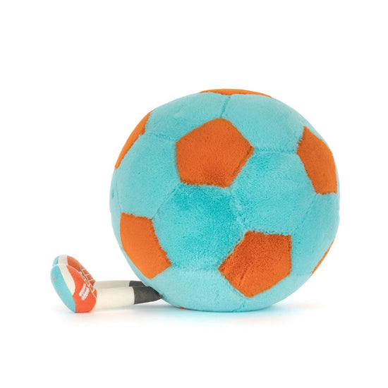Jellycat Amuseables Football Blue and Orange Soft Toy