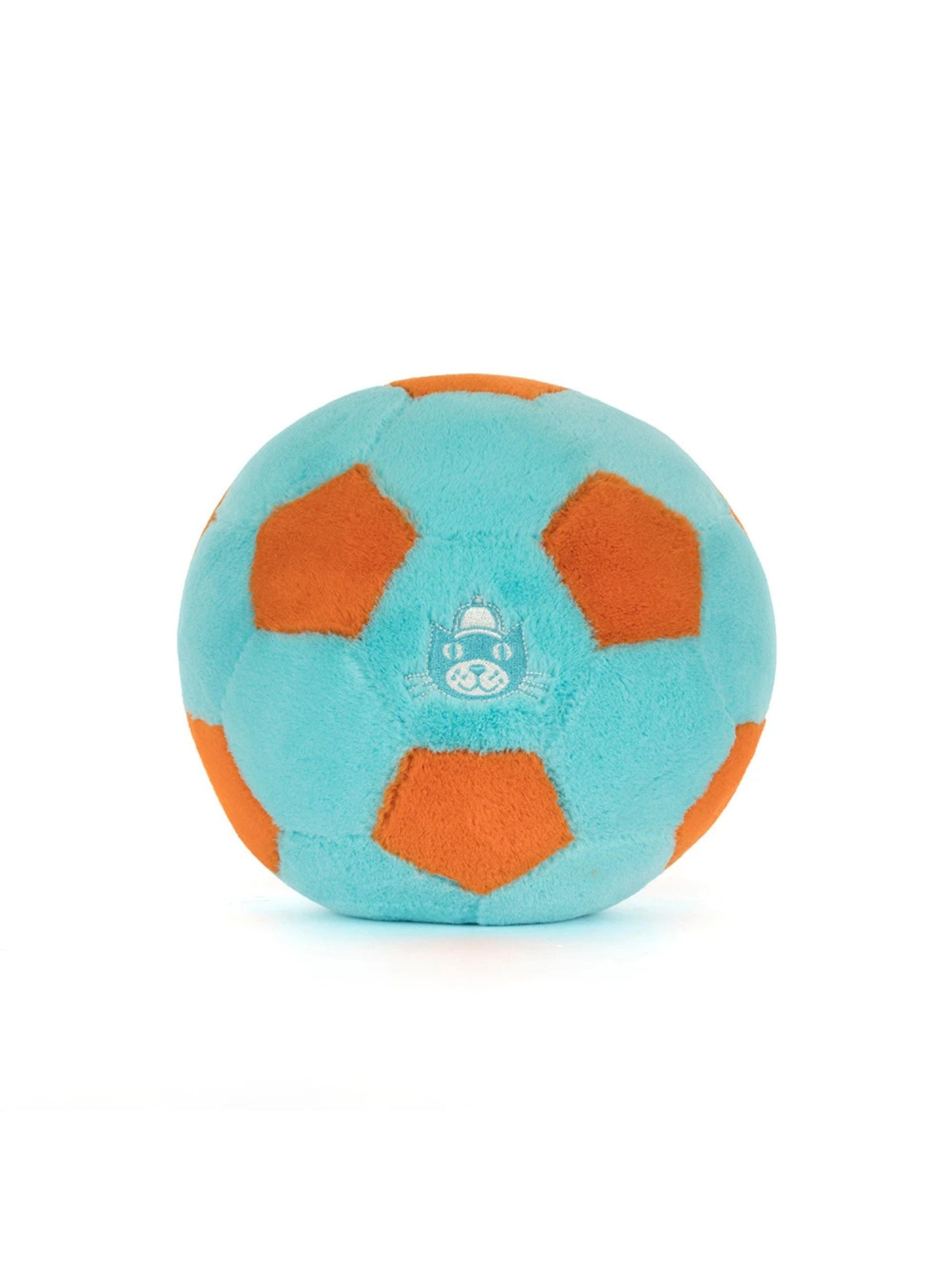 Jellycat Amuseables Football Blue and Orange Soft Toy