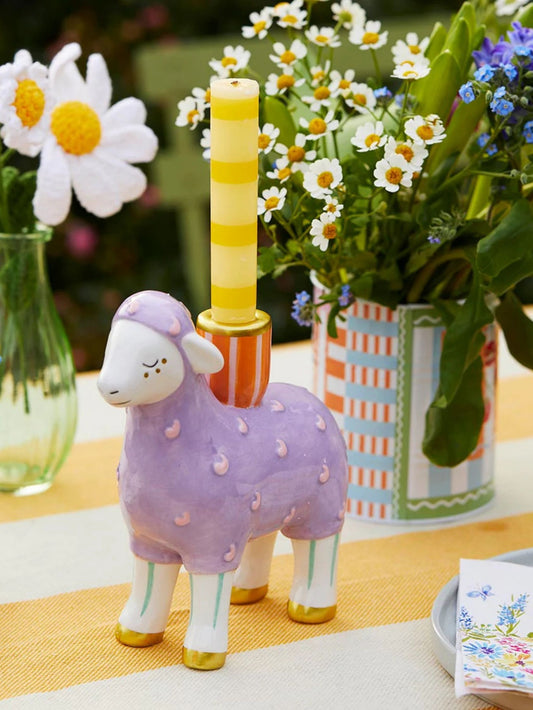 Lamb Ceramic Candle Holder