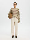 Lulu Loose Knit Button O-Neck Jumper