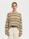 Lulu Loose Knit Button O-Neck Jumper