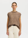 Lulu Loose Knit O-Neck Vest