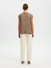 Lulu Loose Knit O-Neck Vest