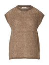 Lulu Loose Knit O-Neck Vest
