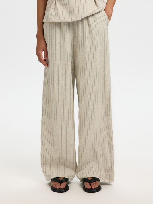 Mariam Wide Leg Linen Trousers