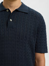 Mattis Cable Knit Polo