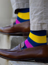 Neon Stripe Bamboo Socks