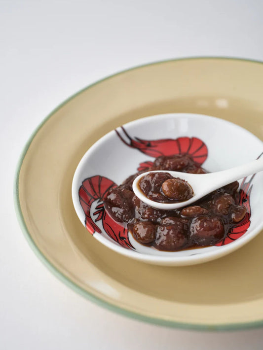 Poons London Soy Bean Doubanjiang  on a plate
