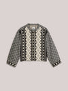 Reversible Jacquard Kimono Jacket