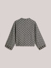 Reversible Jacquard Kimono Jacket
