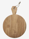 Round wooden chopping board