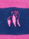 Rich Pink Striped Bamboo Socks